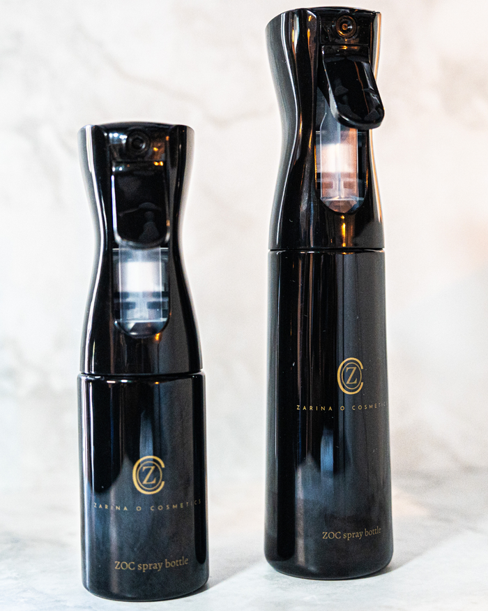 ZOC continuous mist hair spray bottle in 200ml and 300ml sizes