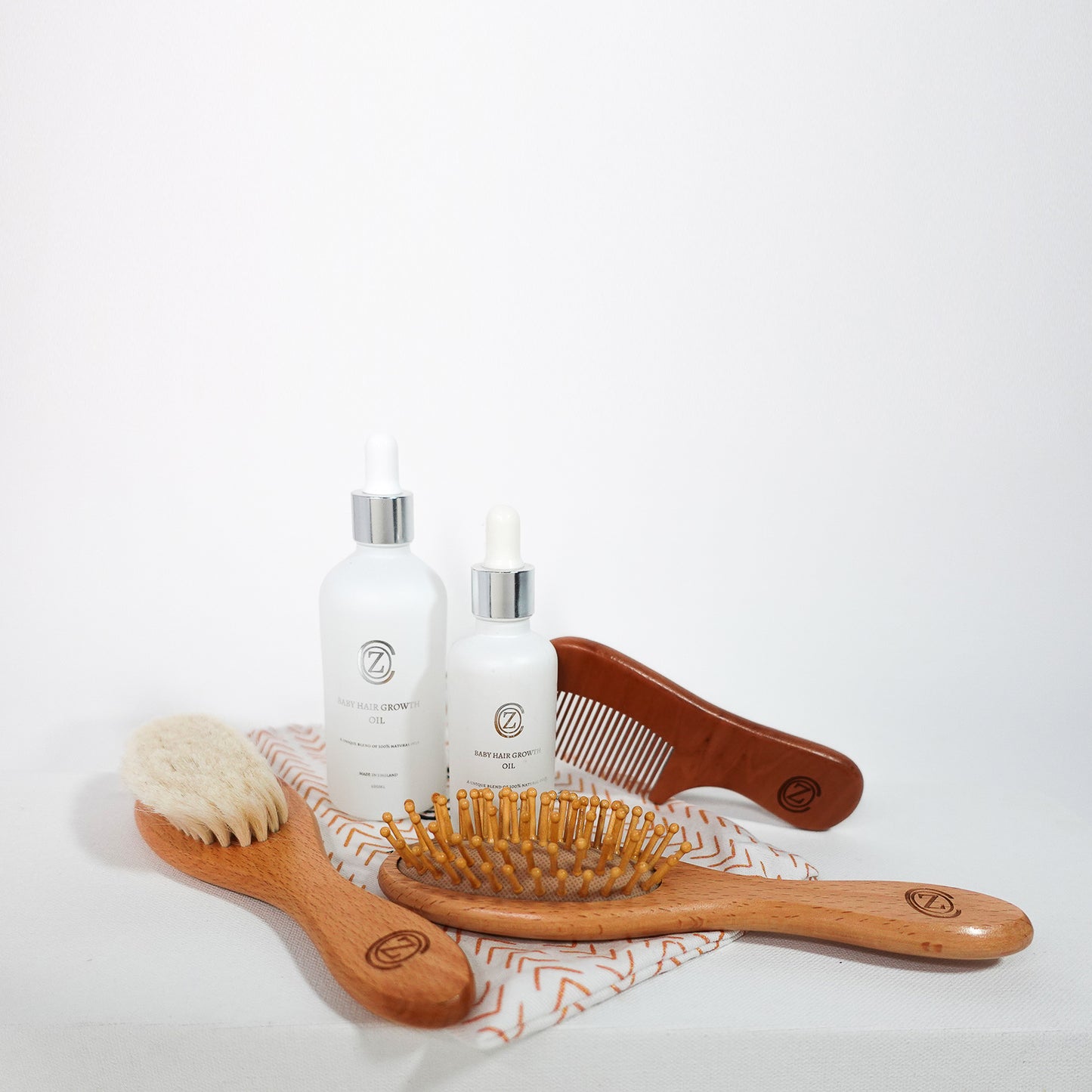 Baby Hair Oil and Brush Set
