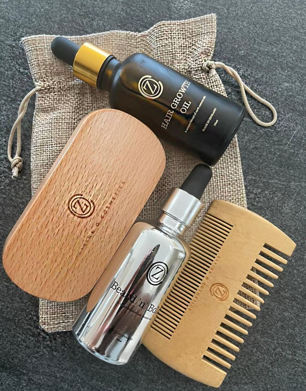 ZOC Beard brush/comb + 1 Oil set