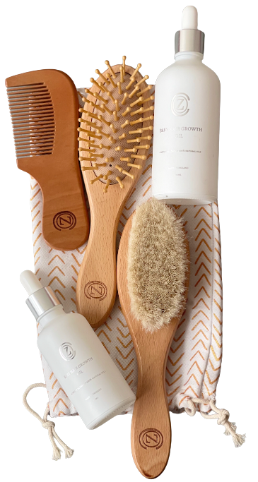Baby Hair Oil and Brush Set
